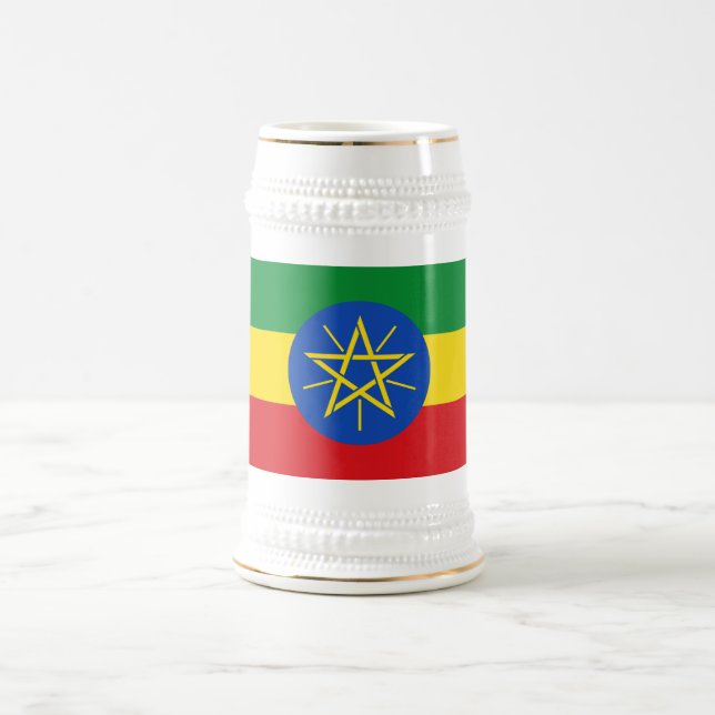 Caneca De Cerveja Bandeira da Etiópia (Centro)