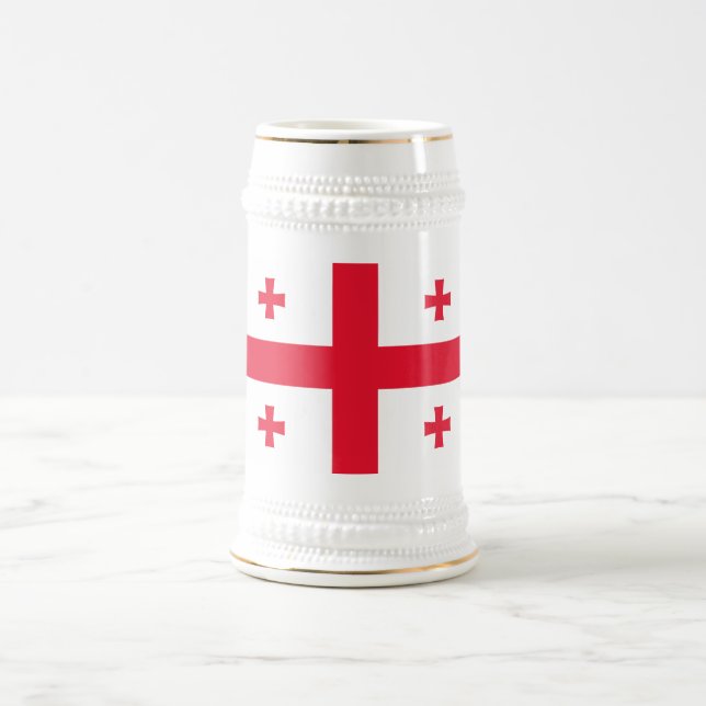 Caneca De Cerveja Bandeira da Geórgia (Centro)