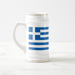 Caneca De Cerveja Bandeira da Grécia