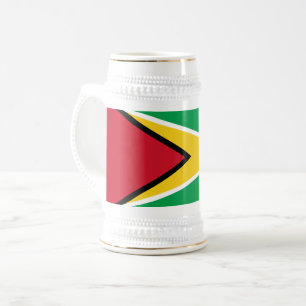 Caneca De Cerveja Bandeira da Guiana