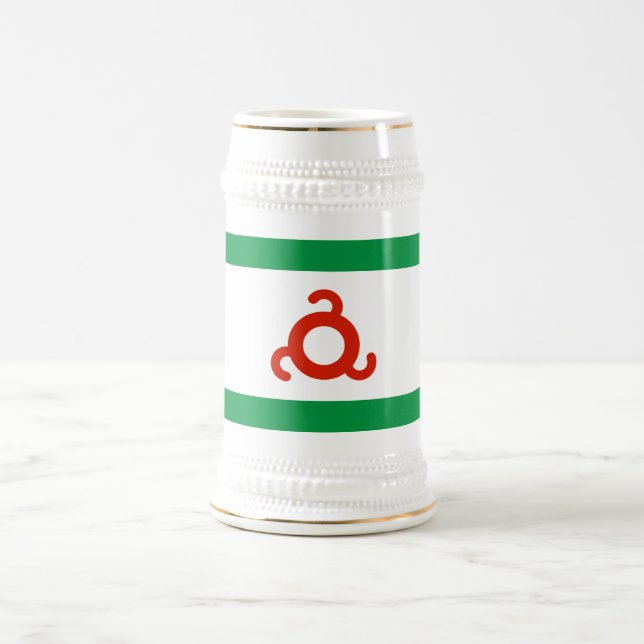 Caneca De Cerveja Bandeira da Ingushetia (Centro)