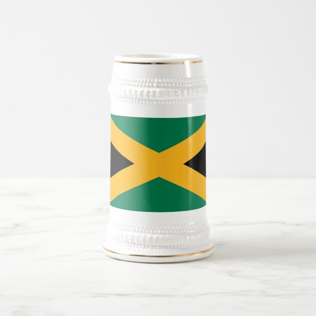 Caneca De Cerveja bandeira da Jamaica (Centro)