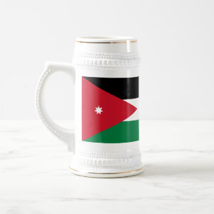 Caneca De Cerveja Bandeira da Jordânia
