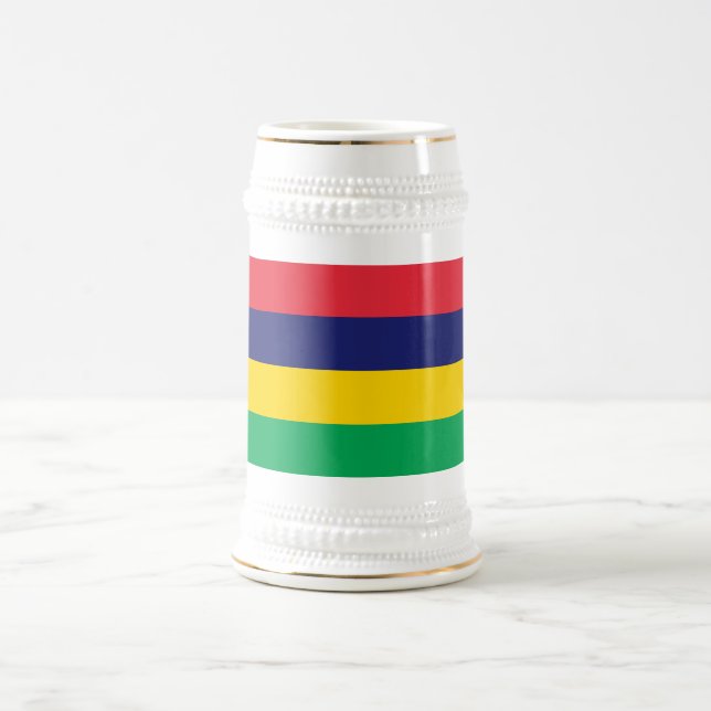 Caneca De Cerveja Bandeira da Maurícia (Centro)