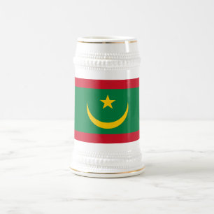 Caneca De Cerveja Bandeira da Mauritânia