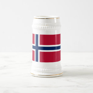 Caneca De Cerveja Bandeira da Noruega