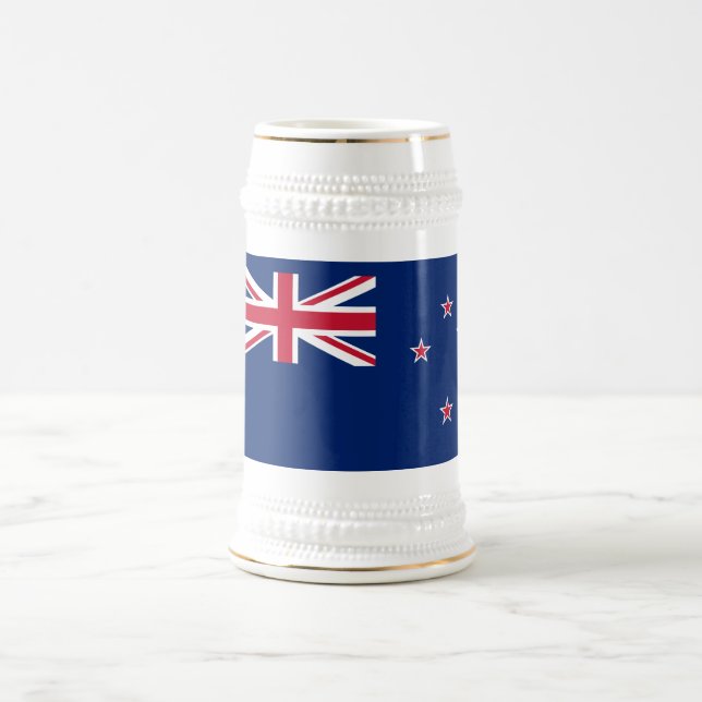 Caneca De Cerveja Bandeira da Nova Zelândia (Centro)
