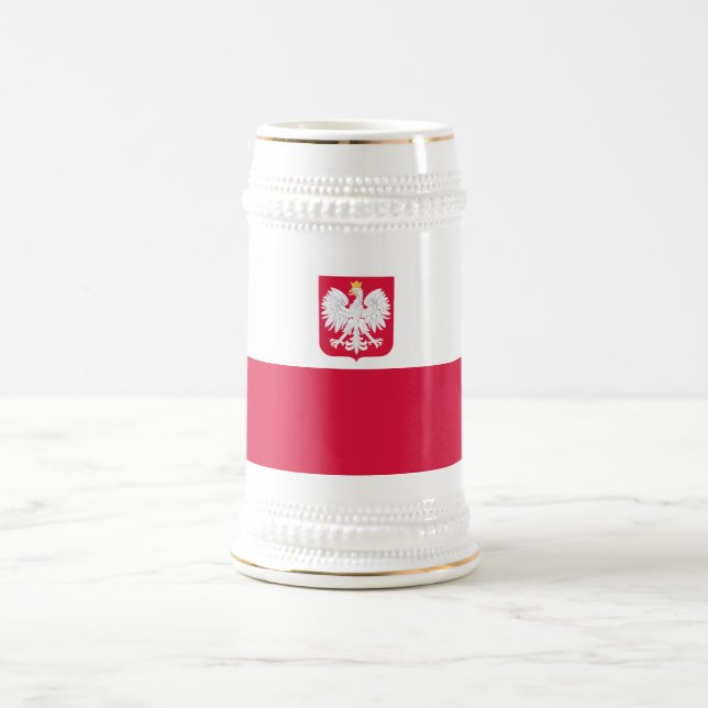 Caneca De Cerveja Bandeira da Polônia (Centro)