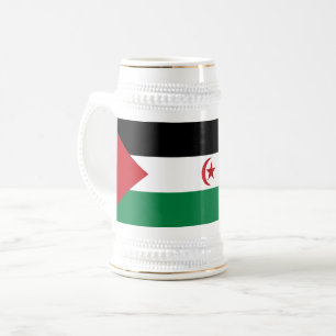 Caneca De Cerveja Bandeira da República Árabe Saaraui Democrática