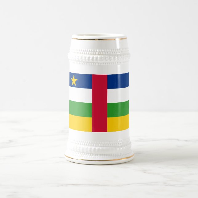 Caneca De Cerveja Bandeira da República Centro-Africana (Centro)