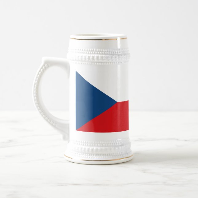 Caneca De Cerveja Bandeira da República Checa (Esquerda)