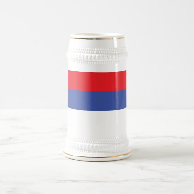 Caneca De Cerveja Bandeira da República Sérvia (Centro)