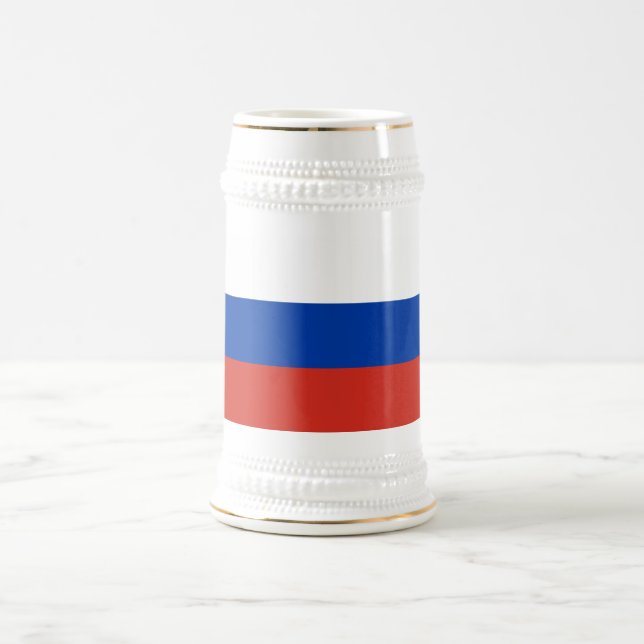 Caneca De Cerveja Bandeira da Rússia (Centro)