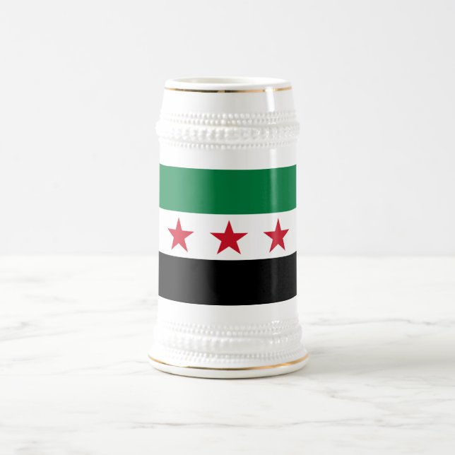 Caneca De Cerveja Bandeira da Síria (Centro)