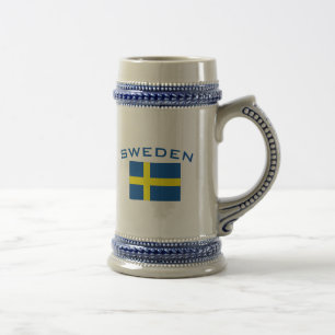 Caneca De Cerveja Bandeira da suecia