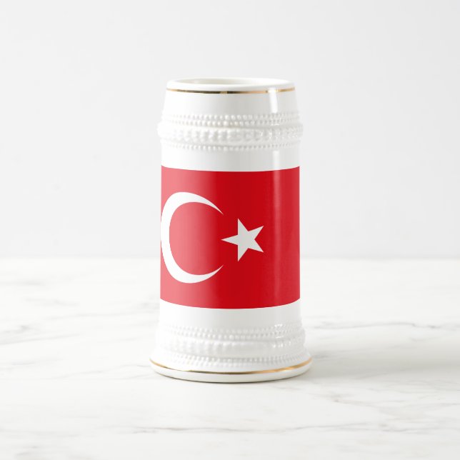 Caneca De Cerveja Bandeira da Turquia (Centro)