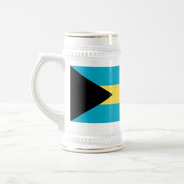 Caneca De Cerveja Bandeira das Bahamas (Esquerda)