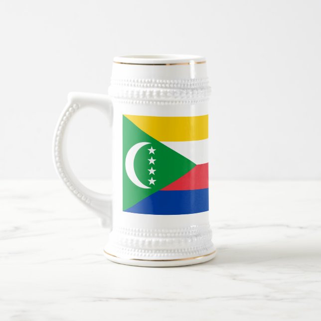 Caneca De Cerveja Bandeira das Comores (Esquerda)