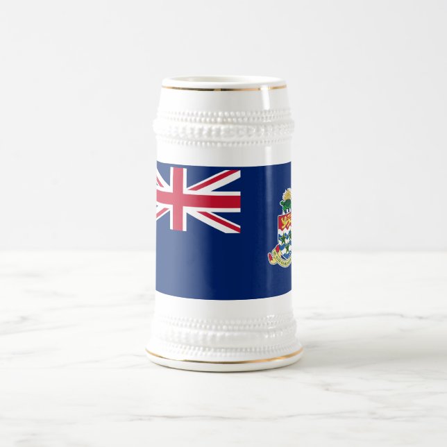 Caneca De Cerveja Bandeira das Ilhas Cayman (Centro)