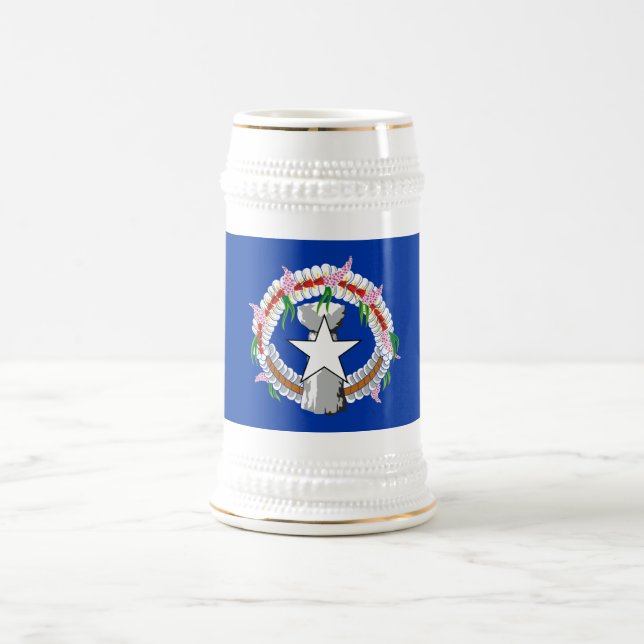 Caneca De Cerveja Bandeira das Ilhas Marianas do Norte (Centro)