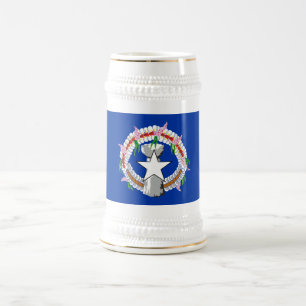 Caneca De Cerveja Bandeira das Ilhas Marianas nortes