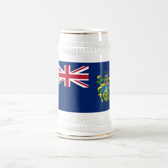 Caneca De Cerveja Bandeira das Ilhas Pitcairn (Centro)