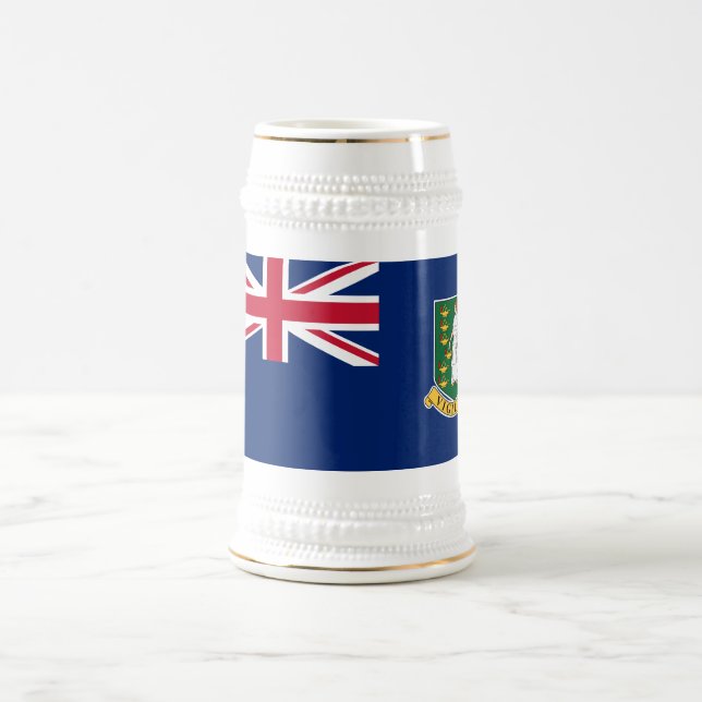 Caneca De Cerveja Bandeira das Ilhas Virgens Britânicas (Centro)