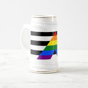 Caneca De Cerveja Bandeira de aliado straight da SlipperyJoe's lisa