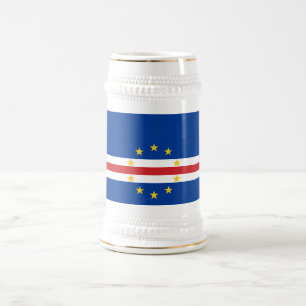 Caneca De Cerveja Bandeira de Cabo Verde