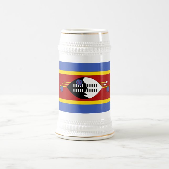 Caneca De Cerveja Bandeira de Essuatíni (Centro)