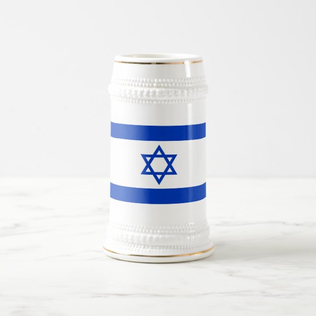 Caneca De Cerveja Bandeira de Israel (Centro)