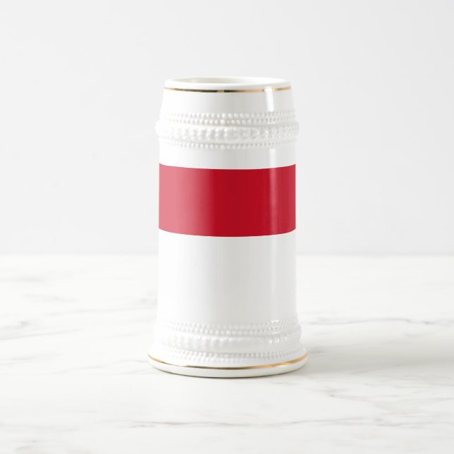 Caneca De Cerveja Bandeira de Mônaco (Centro)