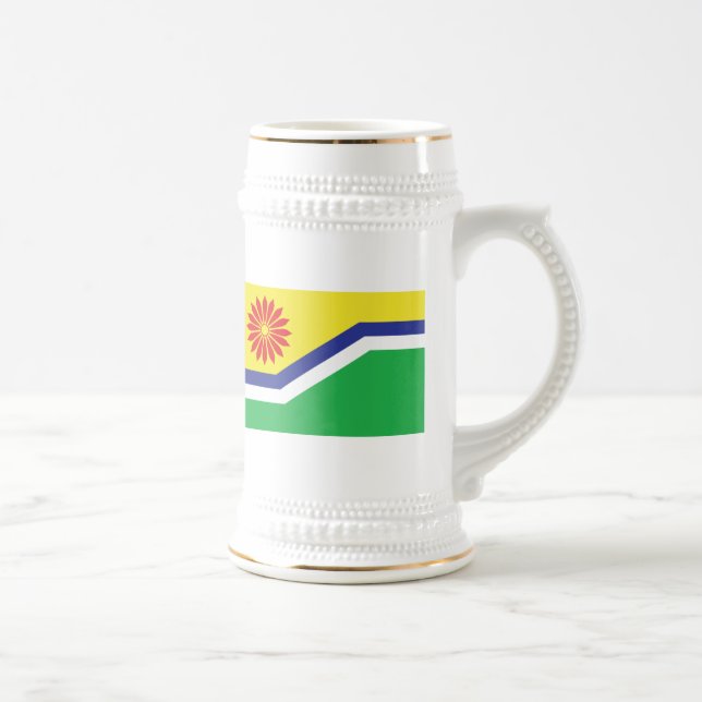 Caneca De Cerveja Bandeira de Mpumalanga (Direita)