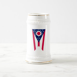 Caneca De Cerveja Bandeira de Ohio: A Bandeira do Estado Buckeye