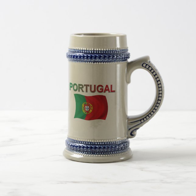 Caneca De Cerveja Bandeira de Portugal (Direita)