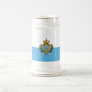 Caneca De Cerveja Bandeira de São Marinho
