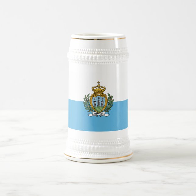 Caneca De Cerveja Bandeira de São Marinho (Centro)