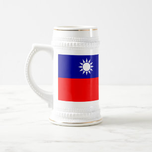 Caneca De Cerveja Bandeira de Taiwan