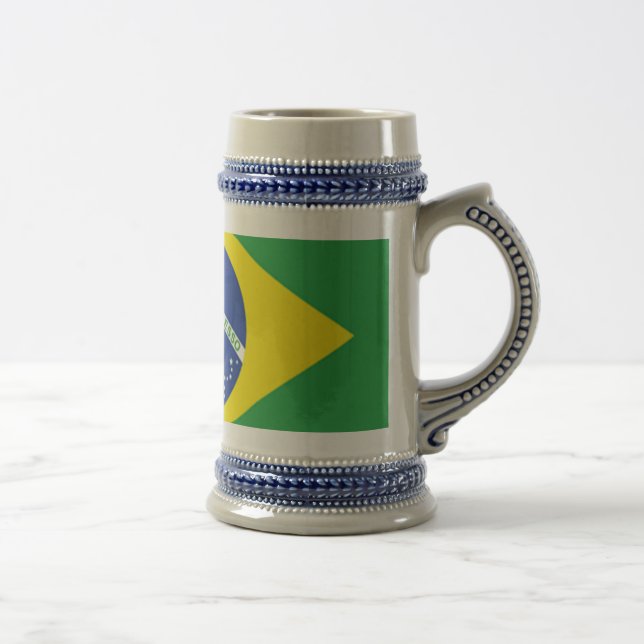 Caneca De Cerveja Bandeira do Brasil (Direita)