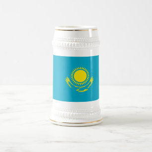 Caneca De Cerveja Bandeira do Cazaquistão
