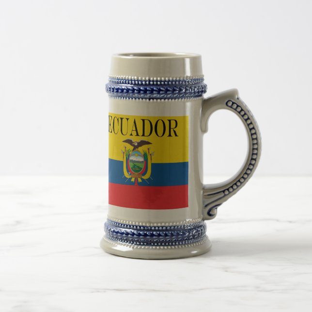 Caneca De Cerveja Bandeira do Equador (Direita)