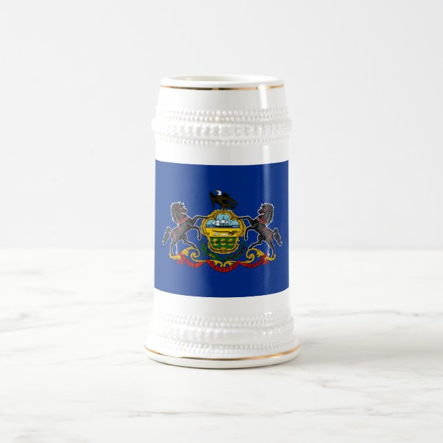 Caneca De Cerveja Bandeira do Estado da Pensilvânia (Centro)