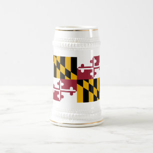Caneca De Cerveja Bandeira do estado de Maryland