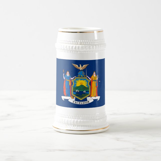 Caneca De Cerveja Bandeira do Estado de Nova York (Centro)