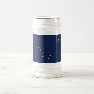 Caneca De Cerveja Bandeira do Estado do Alasca
