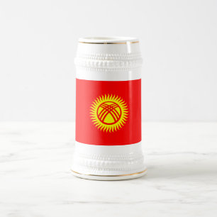 Caneca De Cerveja Bandeira do Quirguistão