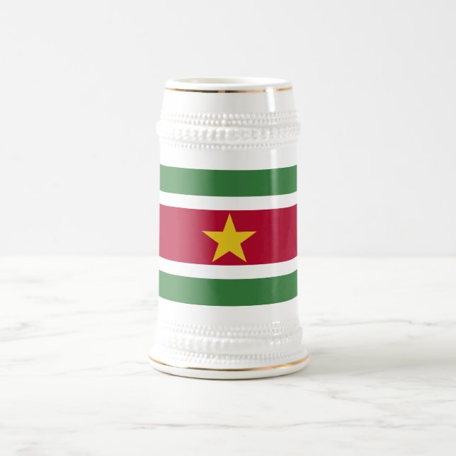 Caneca De Cerveja Bandeira do Suriname (Centro)