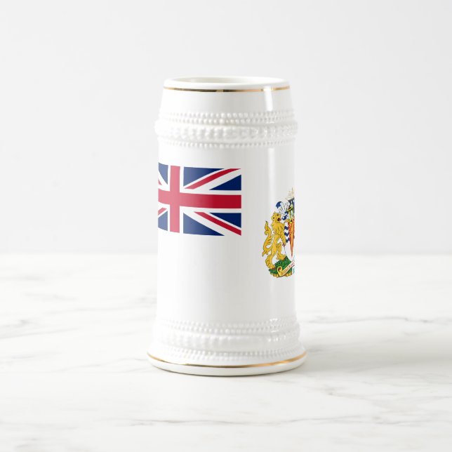 Caneca De Cerveja Bandeira do Território Antártico Britânico (Centro)