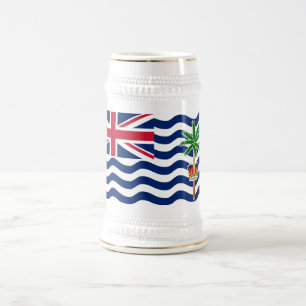 Caneca De Cerveja Bandeira do Território Britânico do Oceano Índico