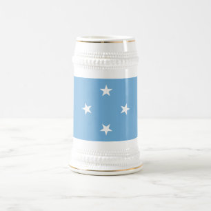 Caneca De Cerveja Bandeira dos Estados Federados da Micronésia